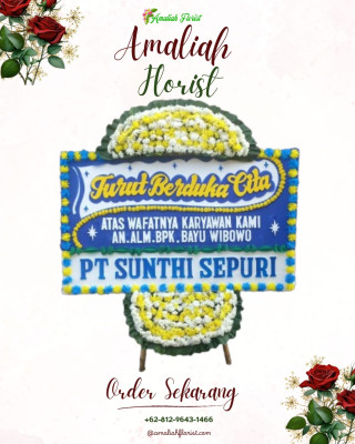 Papan Bunga Duka di Mangga