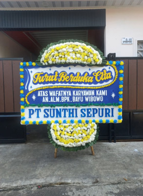 Papan Bunga Duka di Mangga