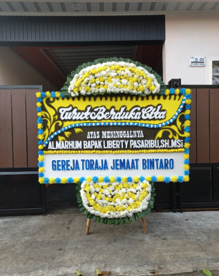 Papan Bunga Duka di Mangga